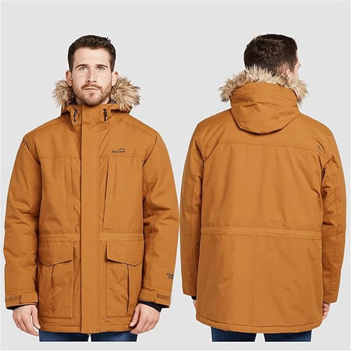 Waterproof Jacket with Faux Fur Trimmed Hood