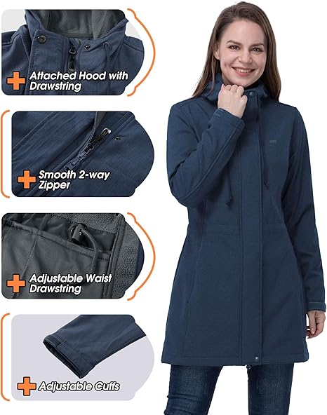 Women’s Softshell Jacket with Hood Waterproof